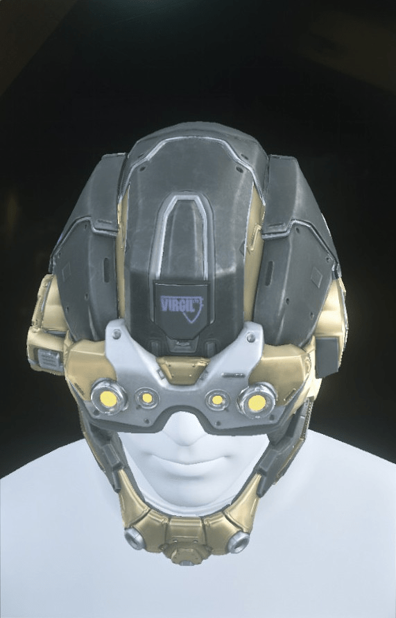 Argus Helmet Silver/Gold/Grey