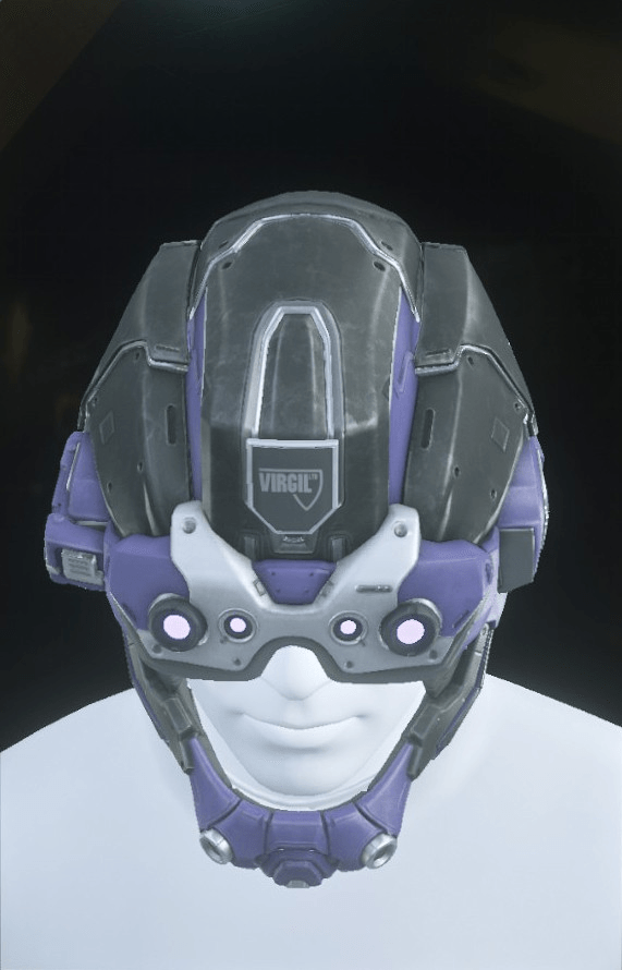 Argus Helmet Black/White/Violet