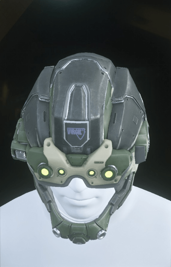 Argus Helmet Black/Silver/Green